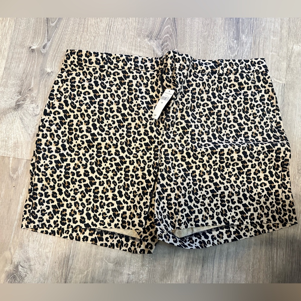 NWT BR leopard shorts